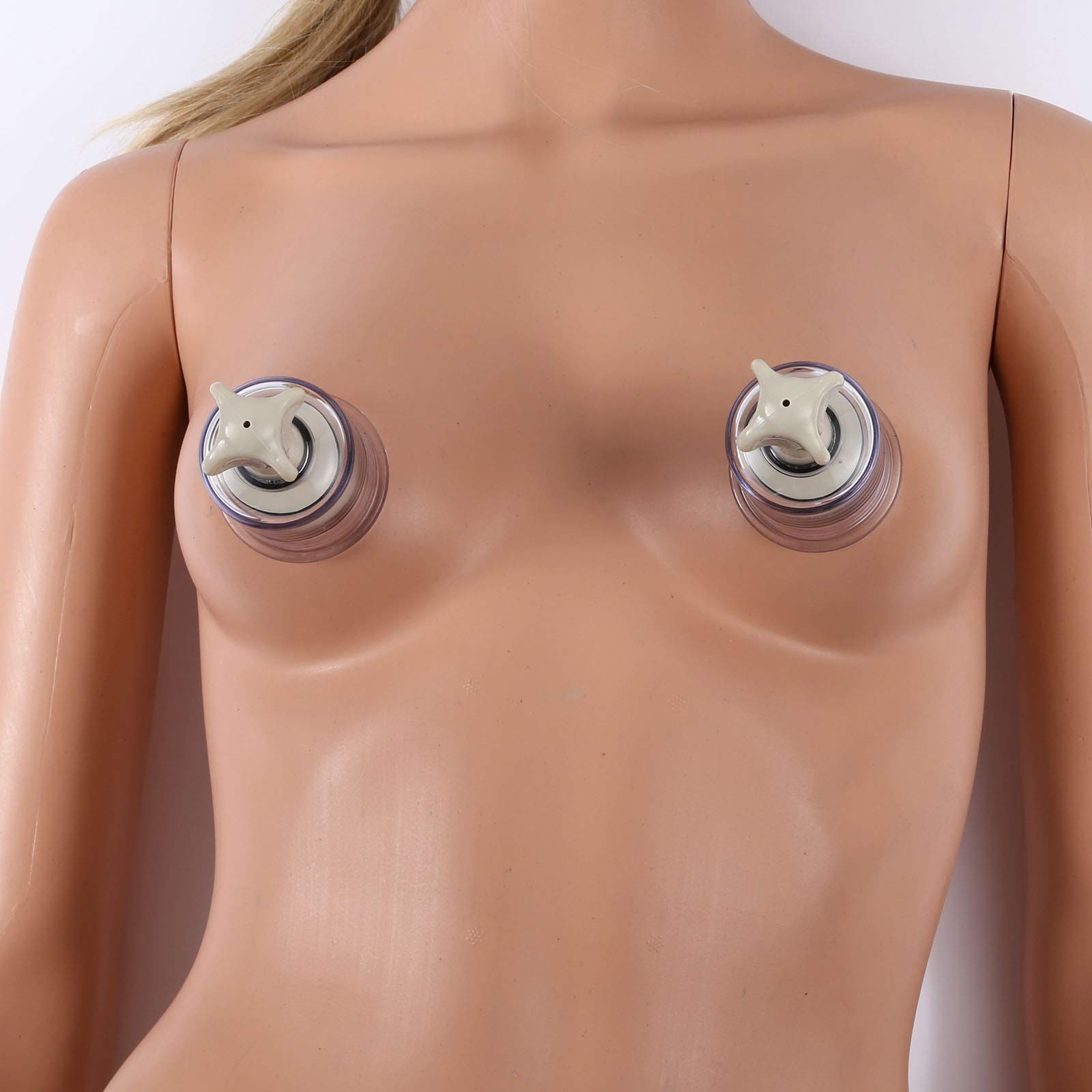 Rotating Vacuum Nipple Suckers - Anti Cellulite Cupping Massager for Breastfeeding & Breast Pump - Perfect for Lactation Support and Postpartum Recovery
