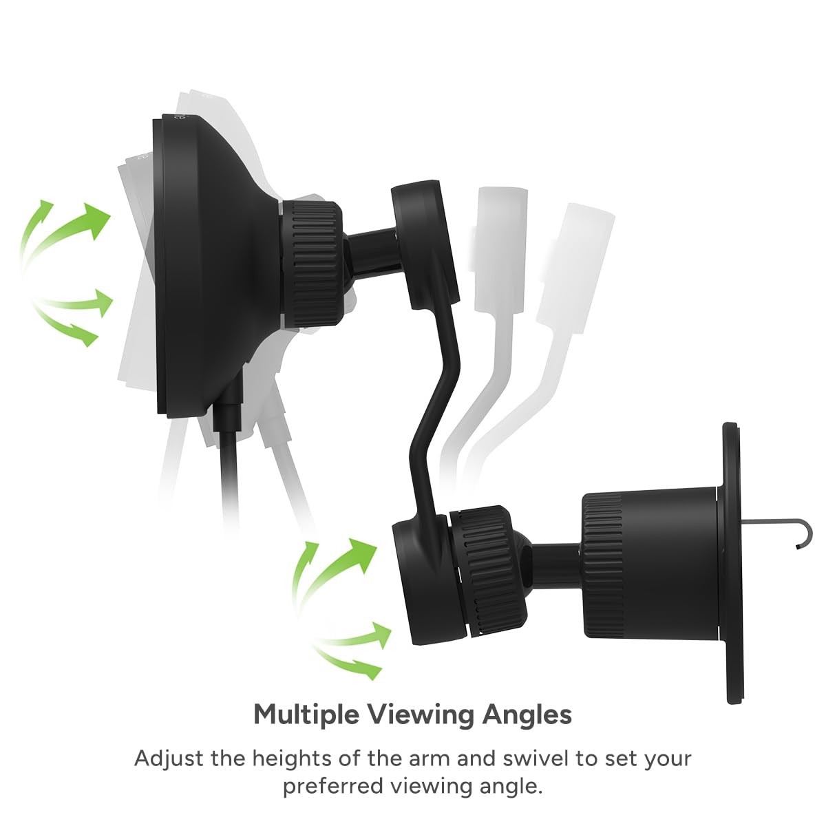 Mophie Snap+ Wireless Car Charger Vent Mount - MagSafe Compatible Fast 7.5W Charging for iPhone 16/15/14/13/12 | Adjustable Arm with Secure Twist-Lock | Universal Fit for Most Vehicles | Perfect for Commuting, Road Trips & Hands-Free Driving (Black)