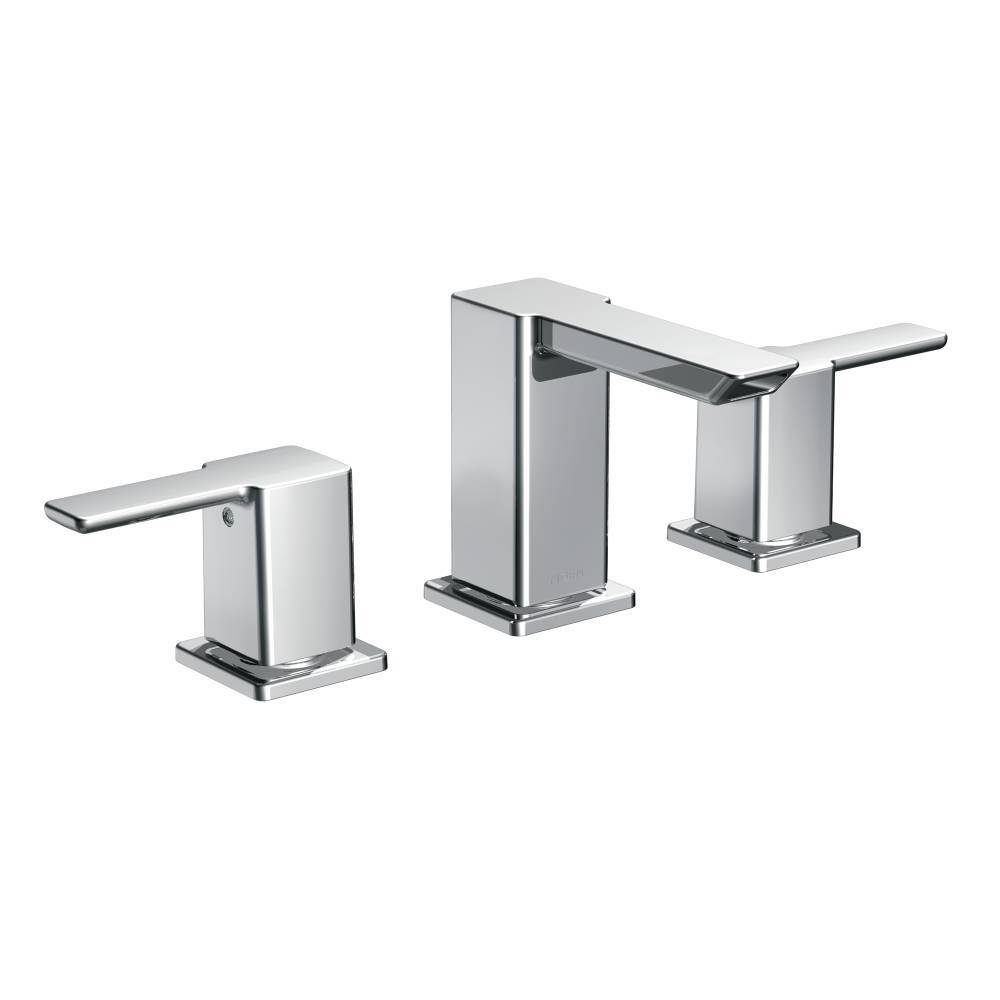 Moen TS6720 90-Degree Widespread Bathroom Faucet in Chrome Finish - Perfect for Modern Vanities and Spa-Like Bathroom Upgrades