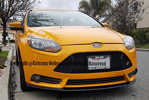 2012-2014 Ford Focus ST MK3 Carbon Fiber Front Bumper Lower Lip Splitter - Replacement & Add-On for Enhanced Style & Aerodynamics - Perfect for Car Enthusiasts & Street Racing Upgrades