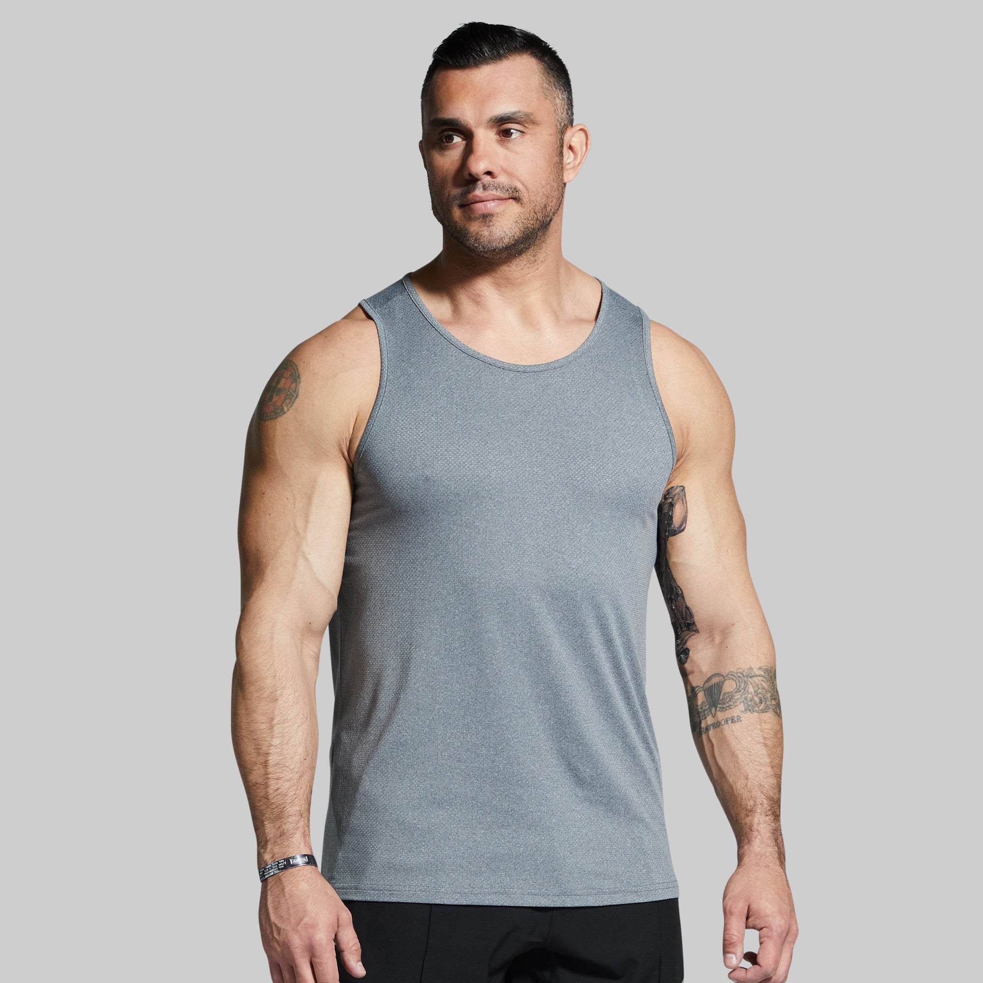 Heritage Tank Top for Women - Soft Heather Grey Cotton Blend Casual Tee - Perfect for Summer Outfits, Layering & Everyday Wear