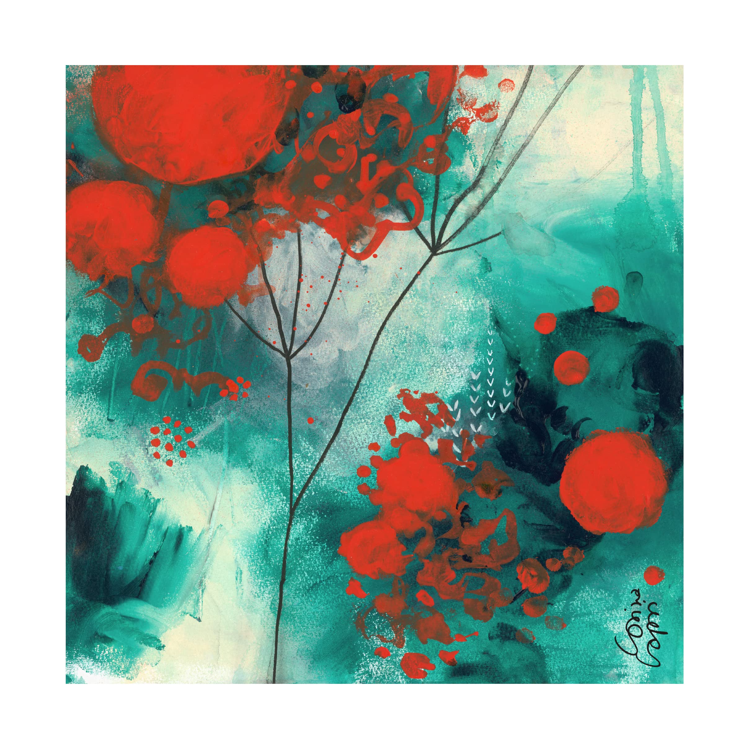 Trademark Fine Art 'Winter Solstice' Canvas Wall Art Print by Corina Capri - Winter Landscape Painting for Living Room, Bedroom & Office Decor
