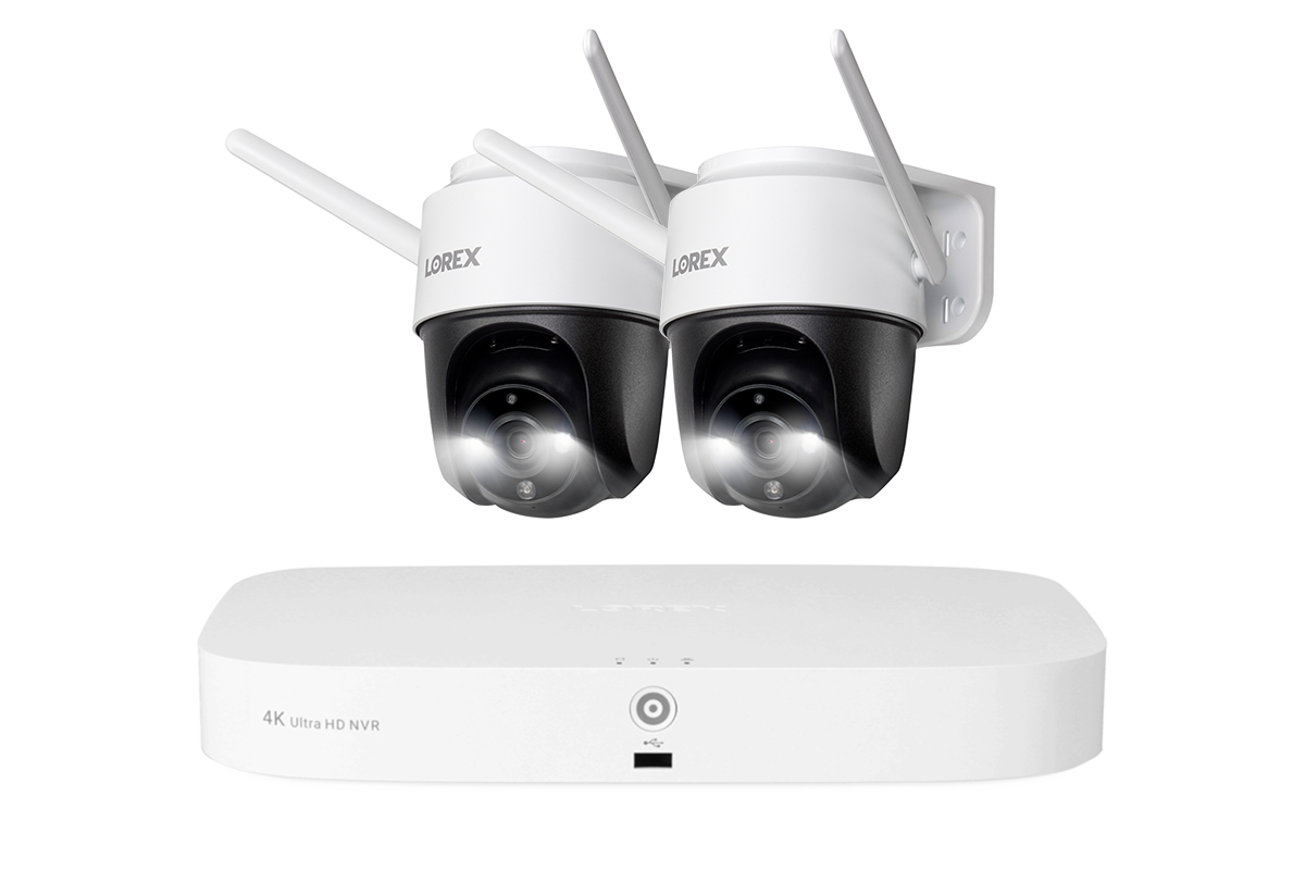 Lorex Fusion Series 4K 16-Channel Security Camera System (8 Wired + 8 Wireless) with 2TB NVR & 2x 2K Pan-Tilt Outdoor WiFi Cameras - Home & Business Surveillance Solution