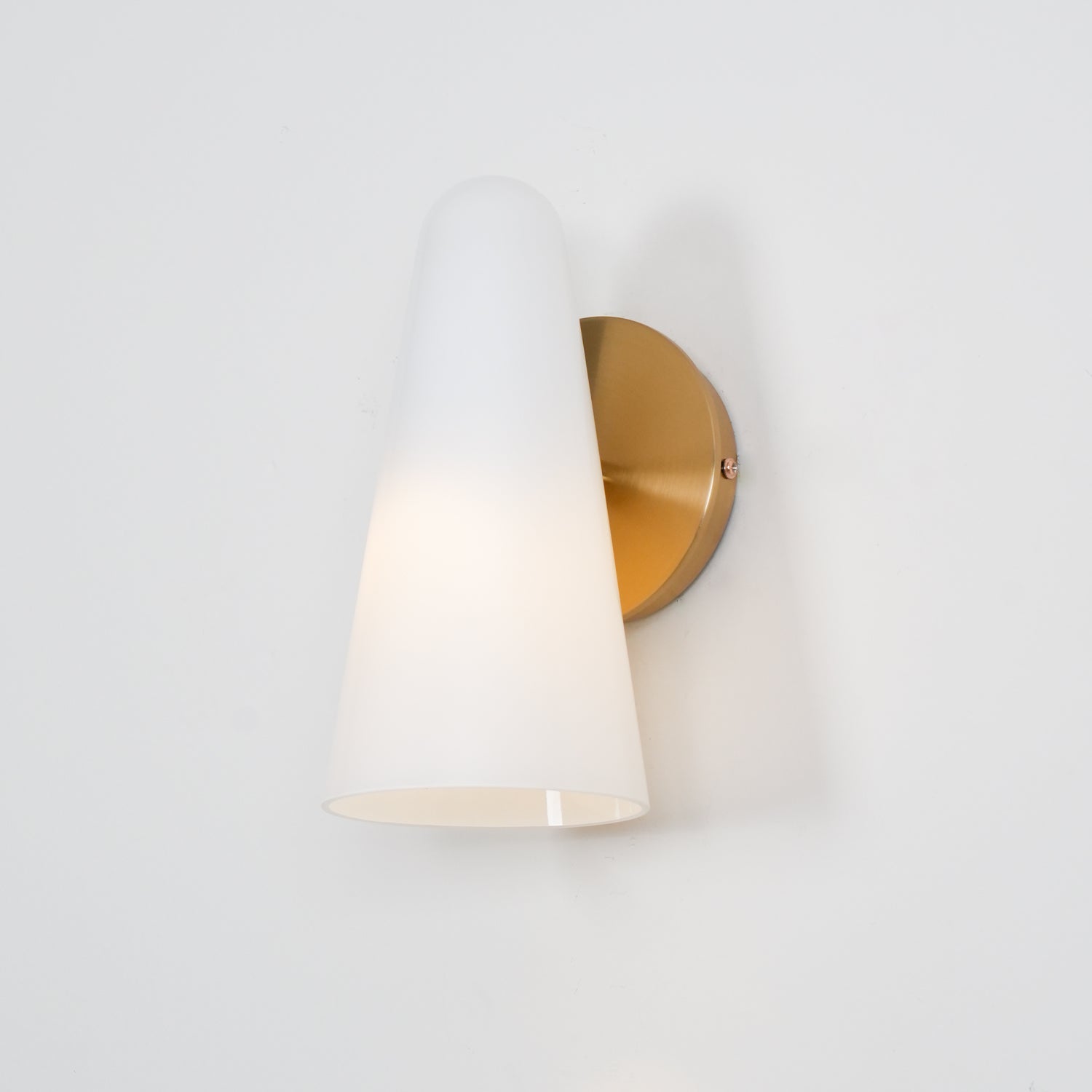 Modern Conical Glass Wall Lamp - Sleek & Stylish LED Sconce Lighting for Bedroom, Living Room, Hallway - Perfect for Ambient & Accent Lighting