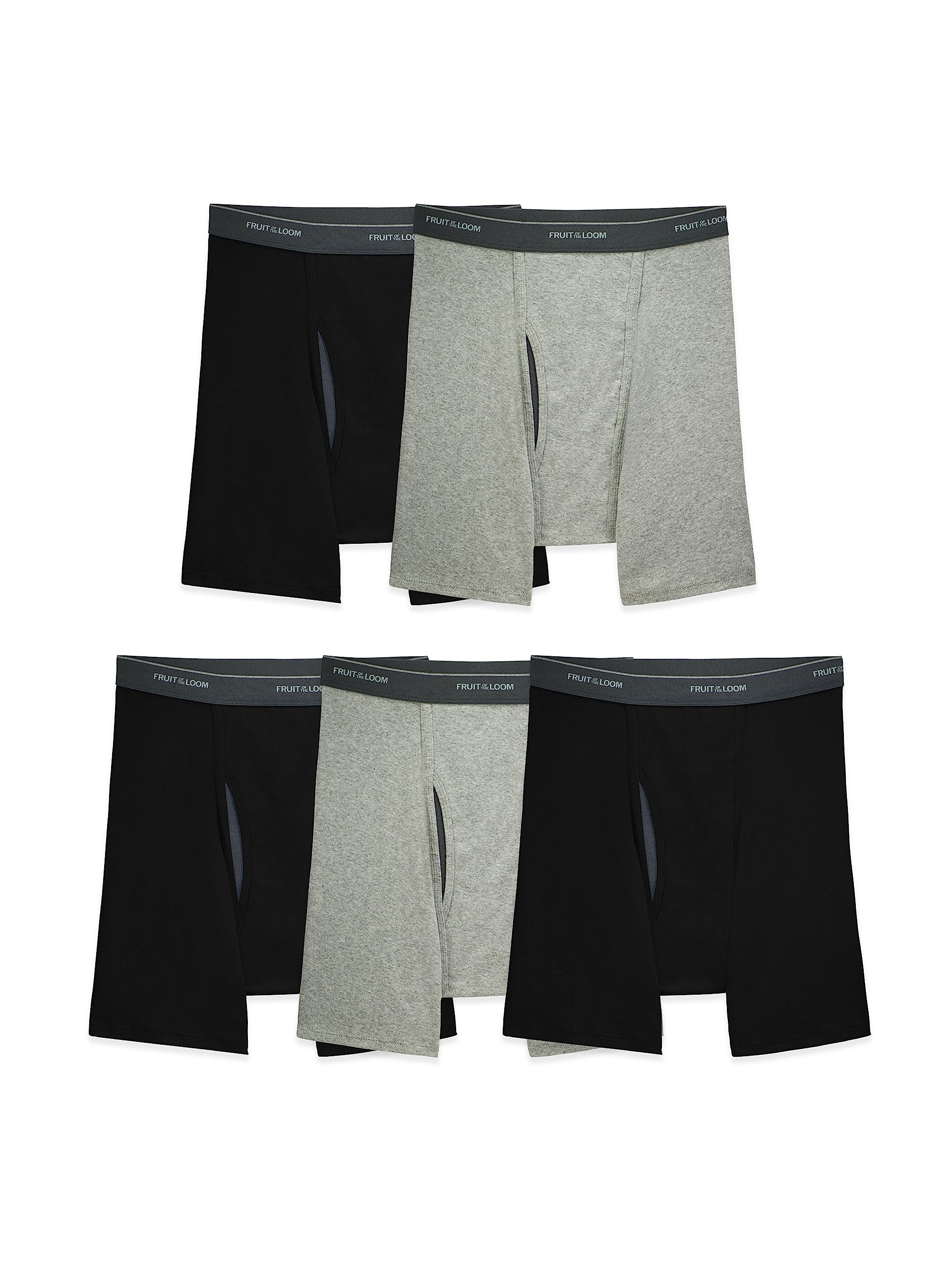 Fruit of the Loom Men's Coolzone Boxer Briefs - Moisture Wicking & Breathable Underwear Multipack (3/5/7 Pack) - Soft Comfort Fit Boxer Briefs for Men - Perfect for Workout, Sports & Everyday Wear