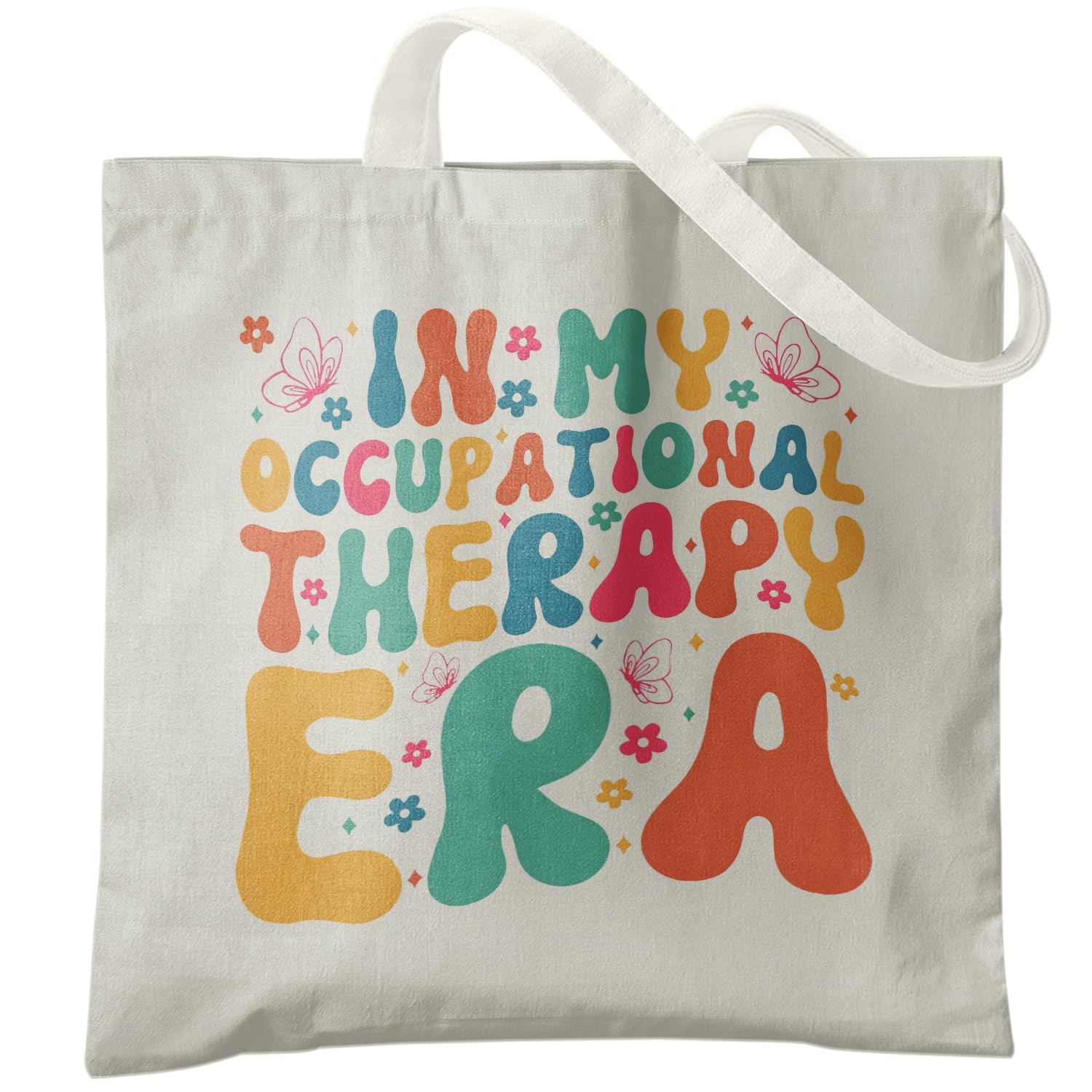 Occupational Therapist Gifts for Women - OT Themed Canvas Tote Bags - Reusable Grocery Shopping Bags - Perfect for Work, Therapy Sessions & Everyday Use