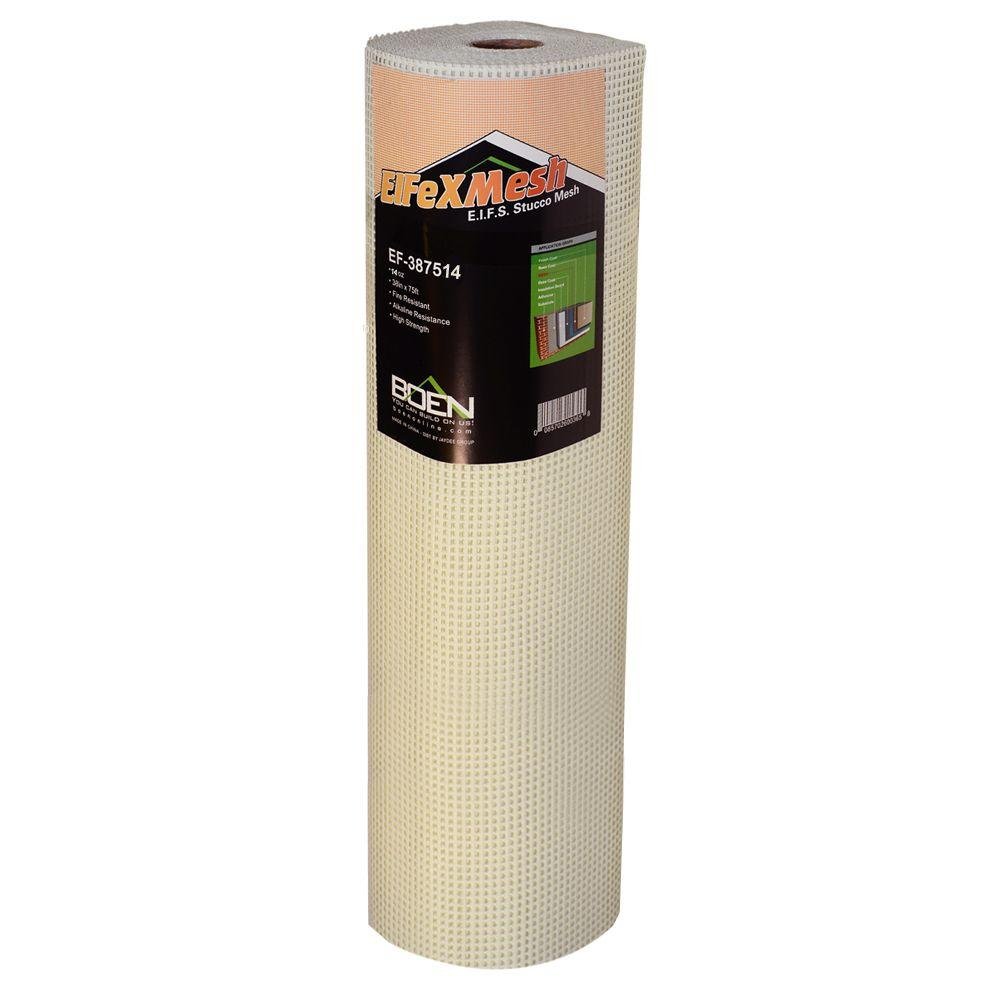 EIFS Mesh 14 Oz. - 3.2' x 75' Fiberglass Reinforcing Fabric for Exterior Insulation & Finish Systems | Perfect for Stucco, EIFS Cladding & Building Exteriors