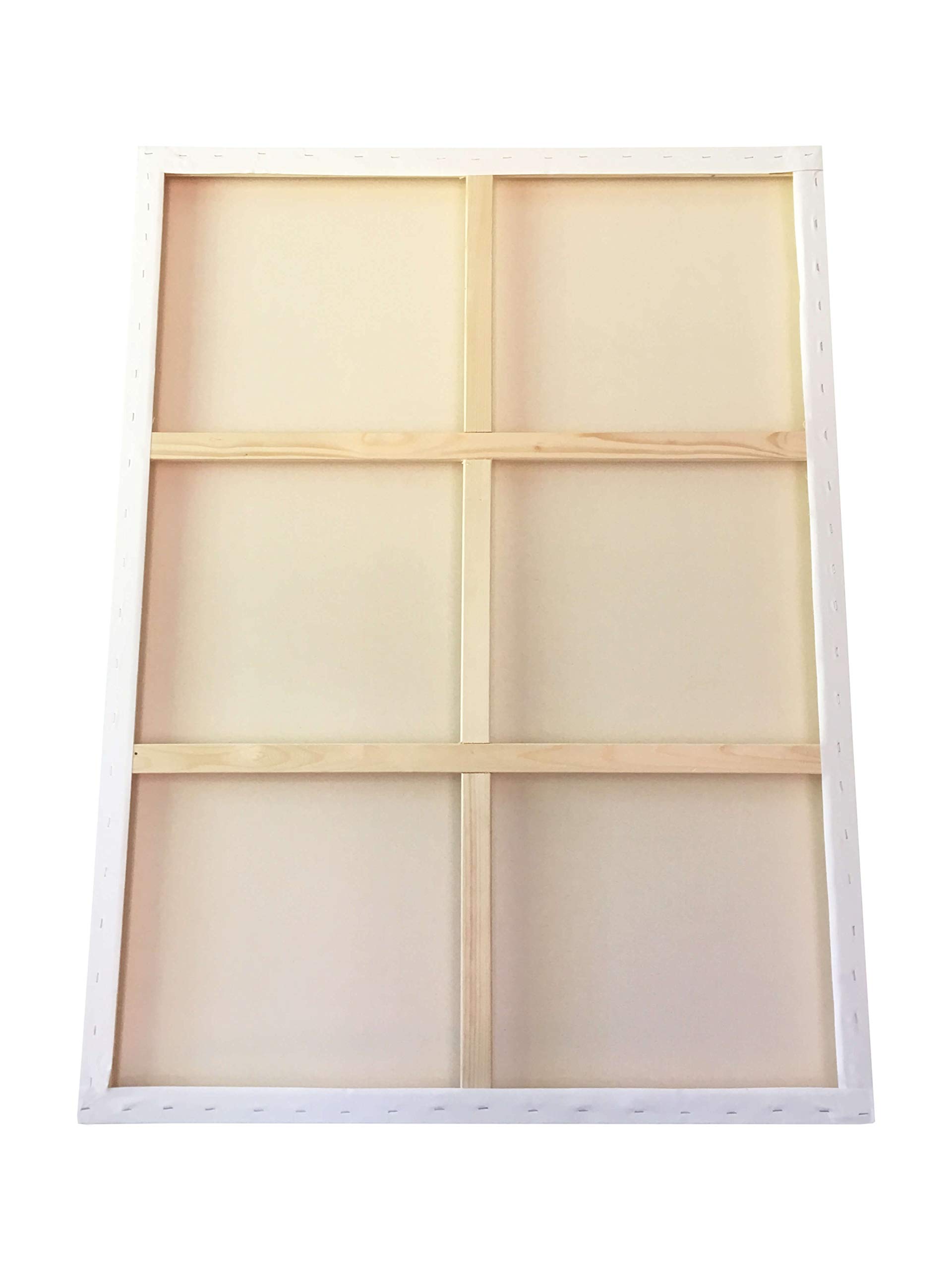 Premium Stretched Artist Canvas 48x60 Inches - 2 Pack Gallery Wrapped 1.5