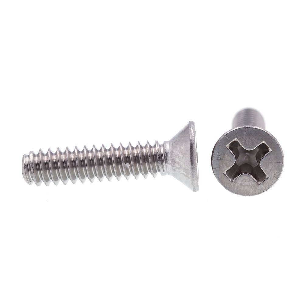 Prime-Line 9000539 #6-32 x 5/8 Inch Flat Head Phillips Machine Screws, 18-8 Stainless Steel (25 Pack) - Ideal for Electronics, Furniture Assembly, and DIY Home Repairs