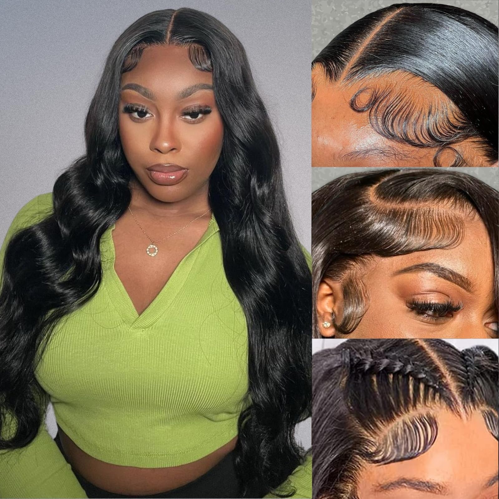 28 Inch Body Wave Lace Front Wigs Human Hair - Pre Plucked 13x4 HD Transparent Lace Frontal - 180% Density Glueless Wig for Black Women - Natural Hairline with Baby Hair - Perfect for Daily Wear, Parties, Cosplay and Special Occasions