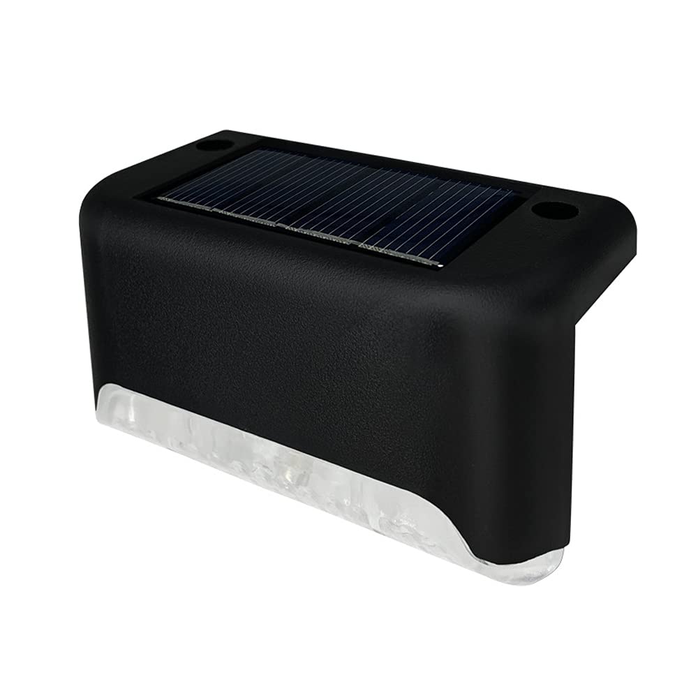 4 Pack Solar Outdoor Stair Lights - Waterproof IP65 Step Lights for Garden, Balcony, Pathway & Fence - Automatic Landscape Lighting for Night Safety & Decoration