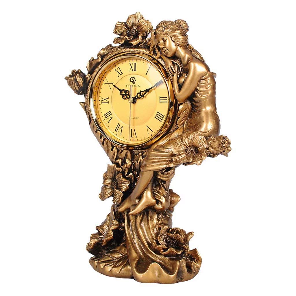 European-Style Floor Clock - Eco-Friendly Resin Wall Clock for Bedroom, Living Room & Office Decor | Perfect for Home, Office & Gift Giving