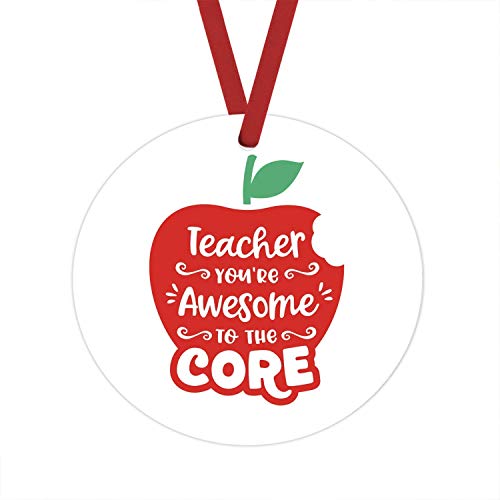 Best Teacher Gift - Unique & Thoughtful Teacher Ornament for Classroom Decor, Appreciation Gifts, Retirement, Christmas, End of Year - Perfect for Desk, Shelf or Holiday Tree Decoration