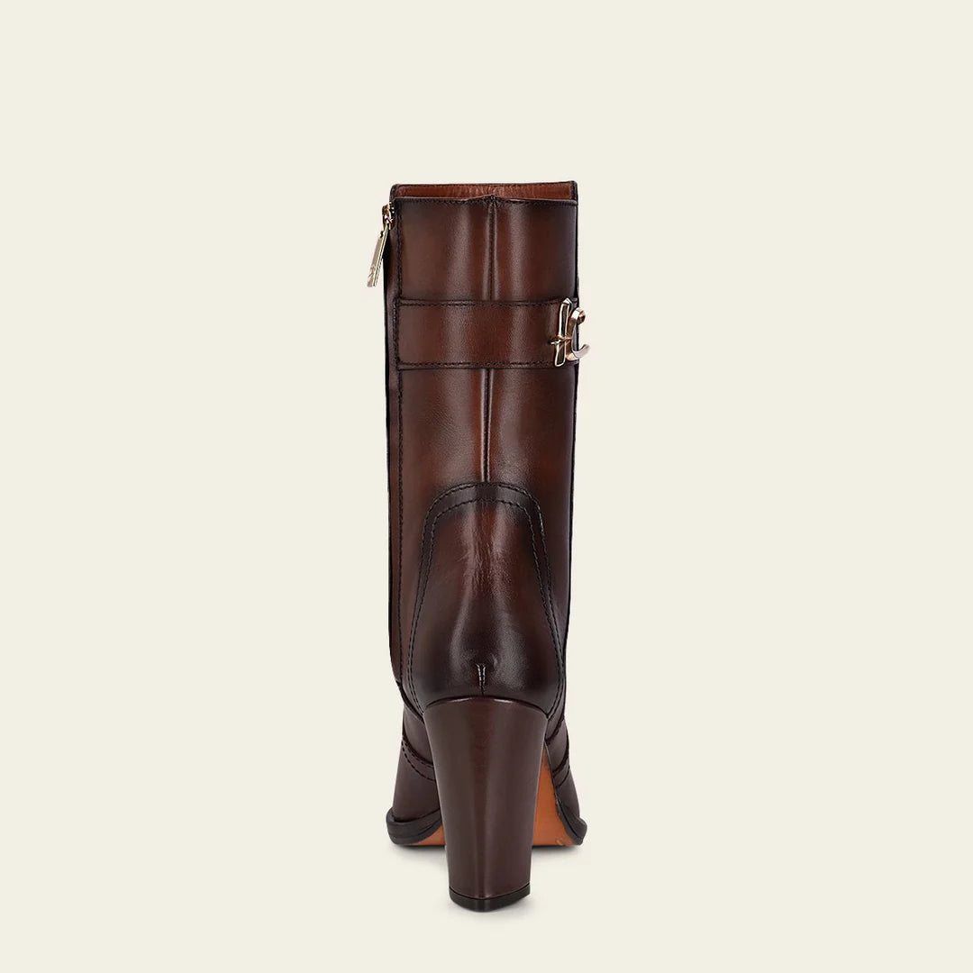 Franco Cuadra Women's Chocolate Brown Western Cowgirl Ankle Boots - Stylish & Comfortable for Country Rides, Rodeos & Casual Outings