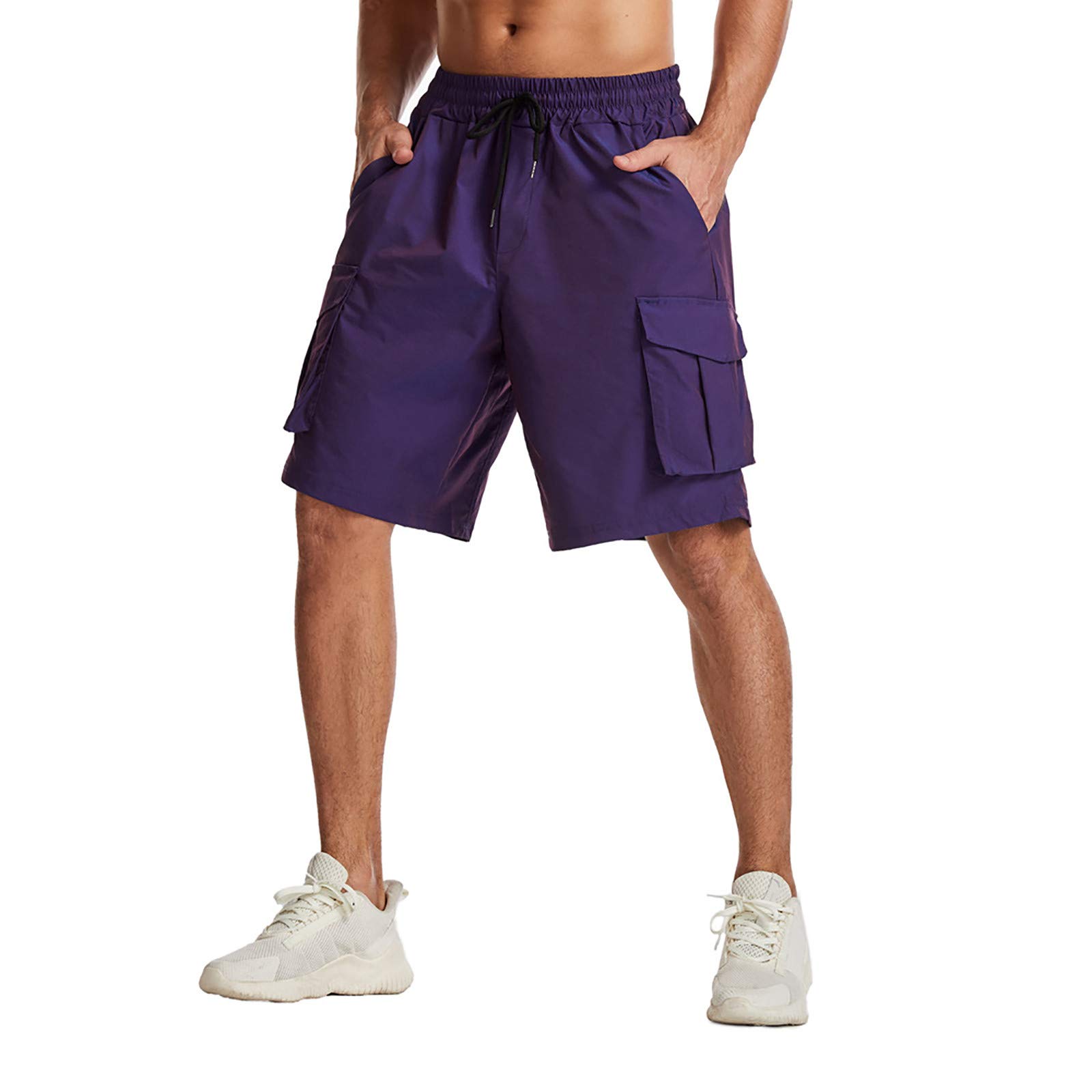 **Xiloccer Men's 5 Inch Big Shorts - Loose Fit Sweat Shorts with Pockets for Jogging, Workout & Casual Wear - Athletic Workwear Shorts for Men**    *(Perfect for Gym, Running, Outdoor Activities & Everyday Comfort)*