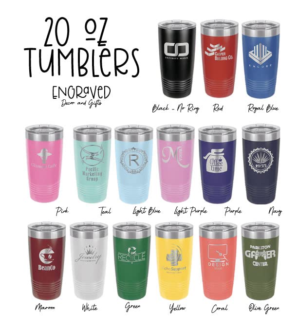 30oz & 20oz Insulated Tumbler Cup - Personalized Fishing & Travel Mug for Outdoor Adventures | Lake Life Stainless Steel Water Bottle for Camping, Hiking, Beach & Daily Use