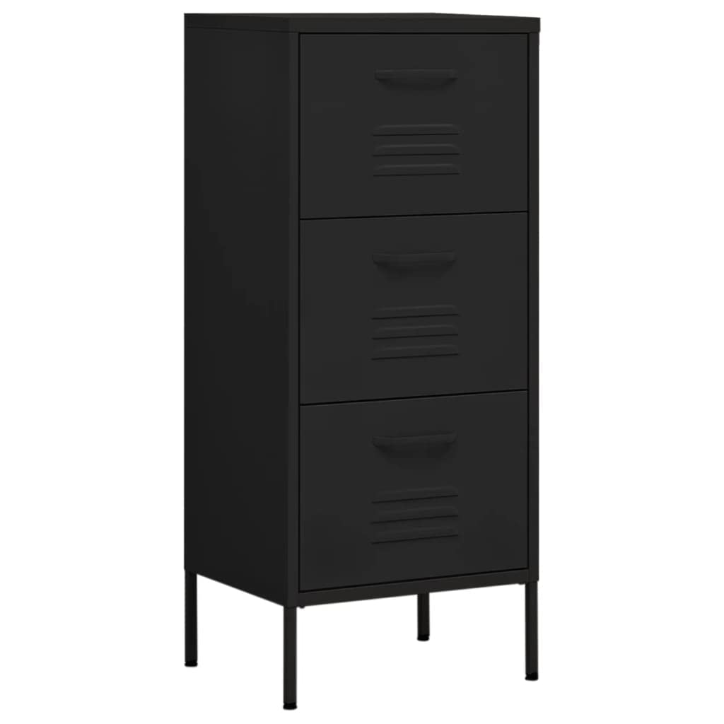 Black Steel Storage Cabinet 16.7