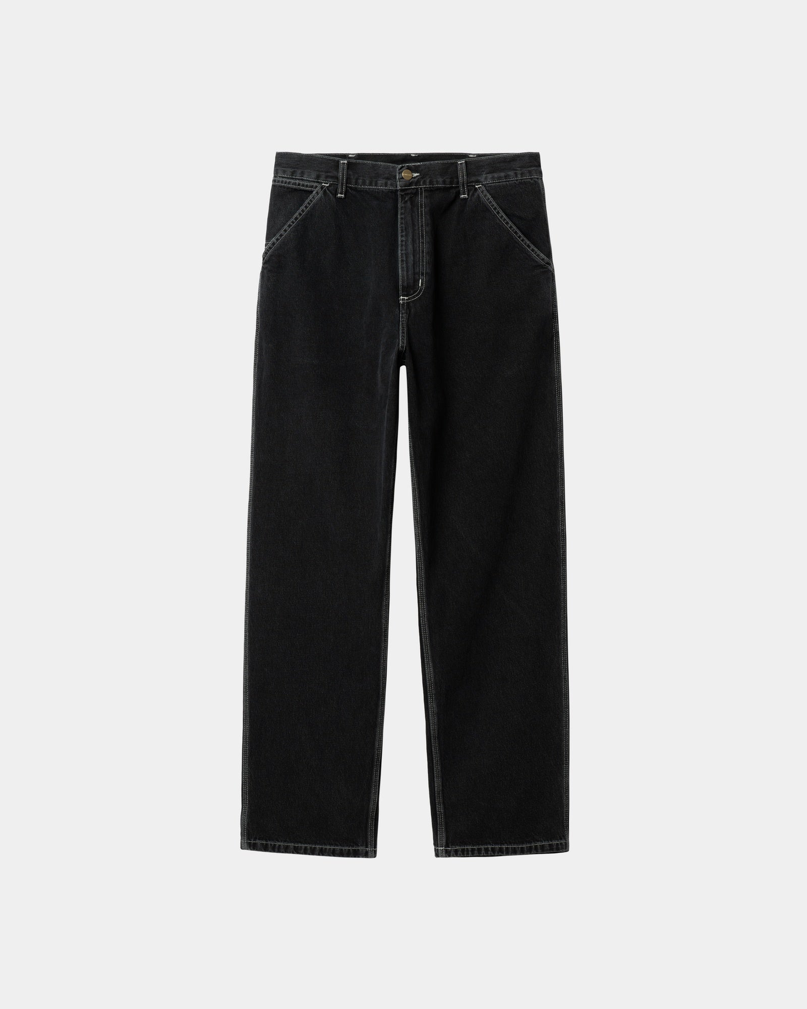 Simple Pant Denim | Black Heavy Stone Wash Jeans for Men & Women - Perfect for Casual Wear, Work & Everyday Outfits