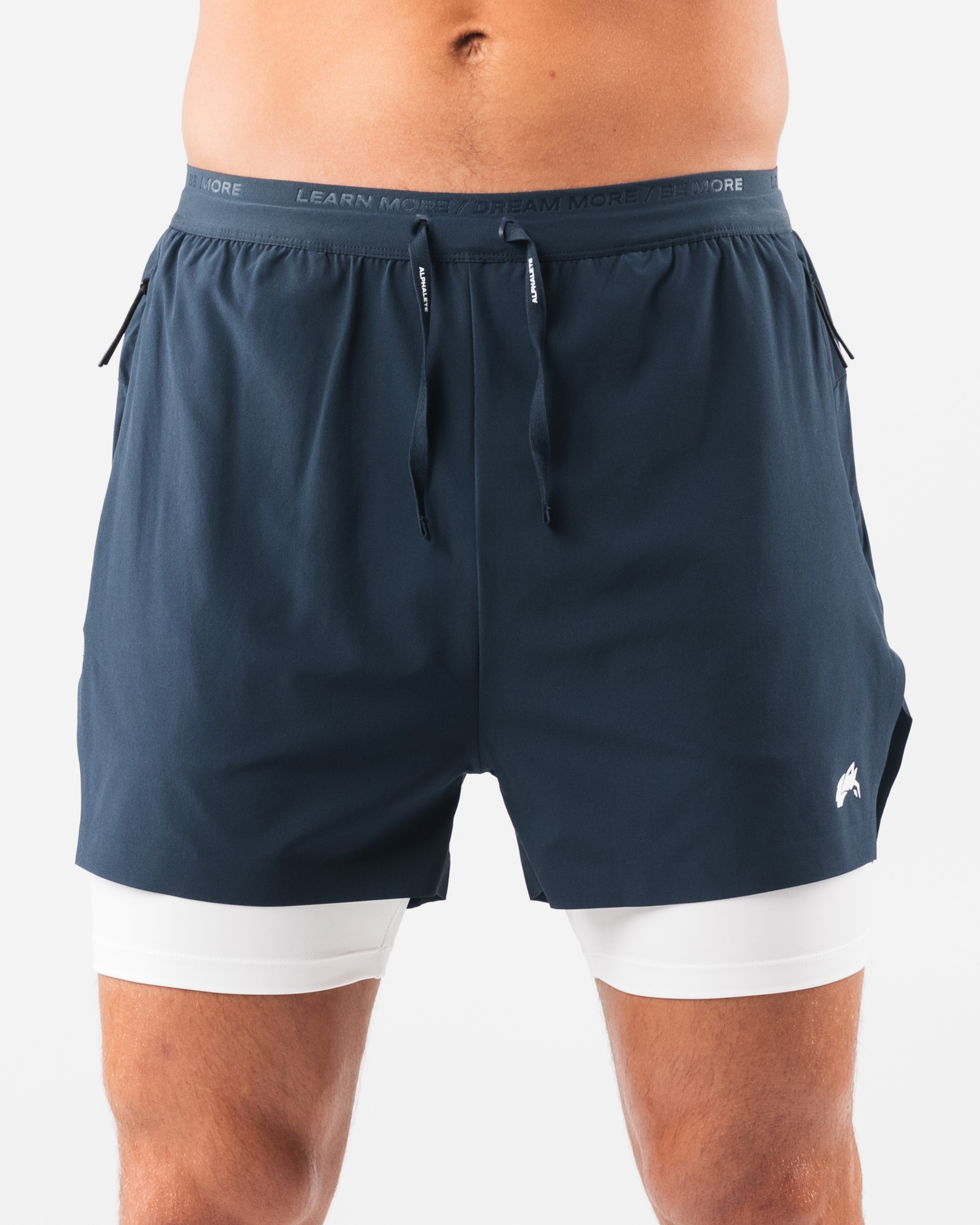 Elite Swift Short 5 - High Performance Running Shorts for Men, Deep Navy Blue - Perfect for Gym Workouts, Jogging & Outdoor Sports