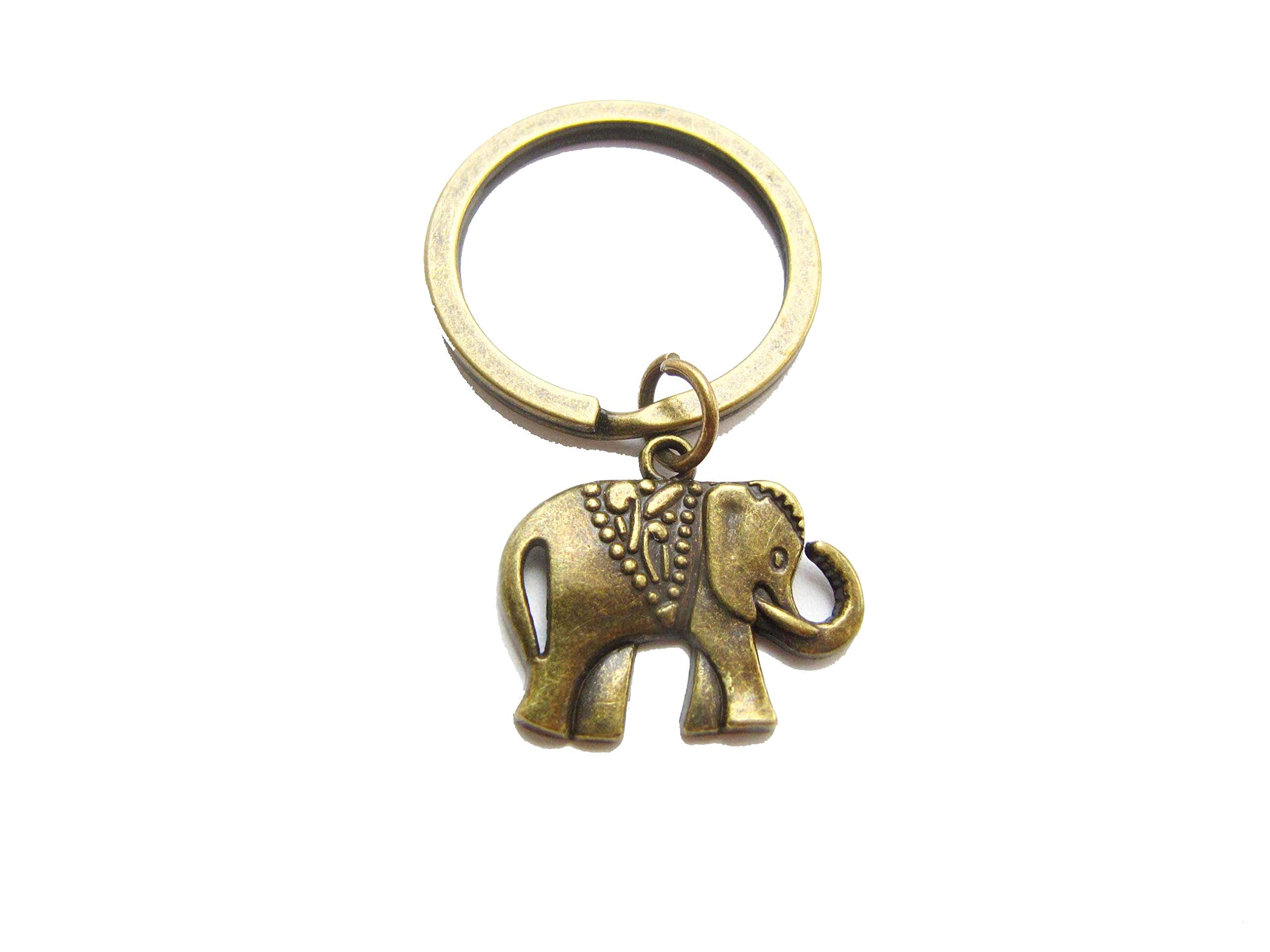 Lucky Elephant Keychain - Cute Elephant Key Ring for Animal Lovers, Unique Good Luck Charm Gift for Women & Men - Perfect for Keychains Collection, Housewarming Gift, or Birthday Present