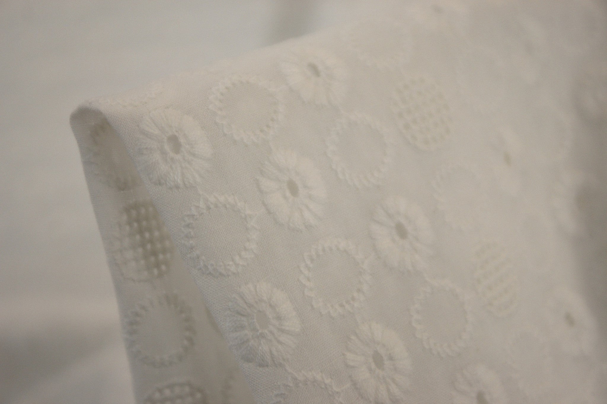 Premium Dobby White Fabric - Soft & Breathable Cotton Blend for Dresses, Shirts & Home Decor - Perfect for Sewing, Quilting & DIY Projects