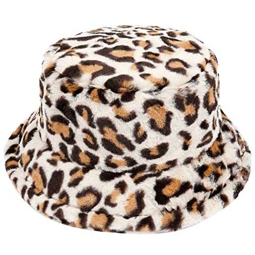 Stylish Furry Bucket Hat for Women & Men - Trendy Winter Fashion Accessory - Perfect for Outdoor Activities, Music Festivals & Streetwear