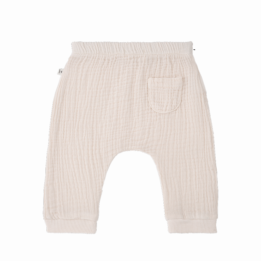 1+ in the Family Nude Muslin Guiseppe Sarouel Pants - Comfortable Loose Fit Bohemian Trousers for Women | Perfect for Yoga, Beachwear, and Casual Outfits
