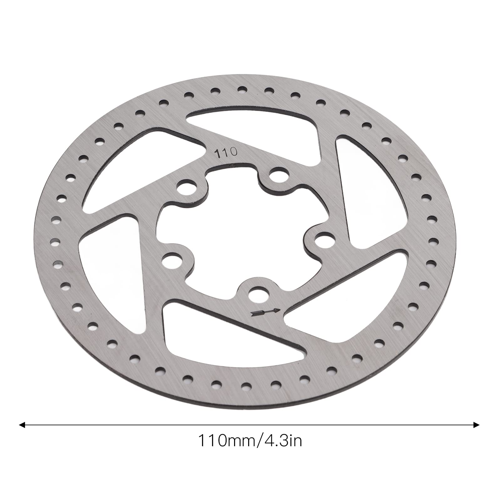 5 Hole 110mm Electric Scooter Brake Disc Rotor with Brake Lining & Screws - Compatible with Xiaomi M365/1S/LITE E-Scooters - Durable Replacement Brake System for Commuting & Urban Riding