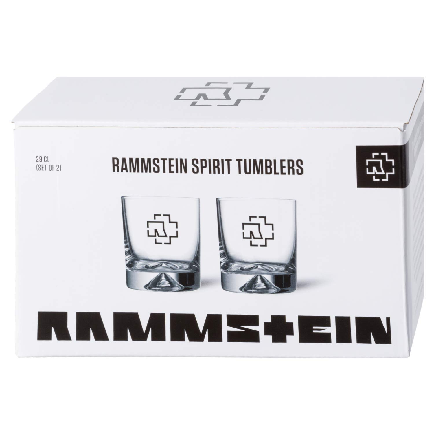 Official Rammstein Band Logo Tumbler Set - 2 Pack 0.29L Stainless Steel Drinkware for Beer, Cocktails & Home Bar - Perfect for Concerts, Parties & Fan Gifts