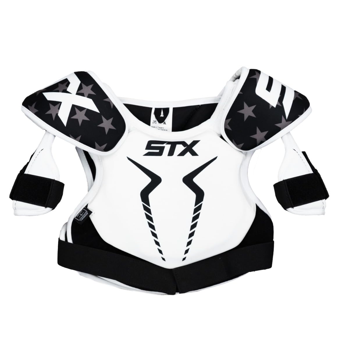 STX Stallion 75 Youth Lacrosse Starter Set - 3-Piece Protective Gear with Gloves, Arm Pads & Shoulder Pads for Boys & Girls | Perfect for Beginners, Training & Youth Leagues