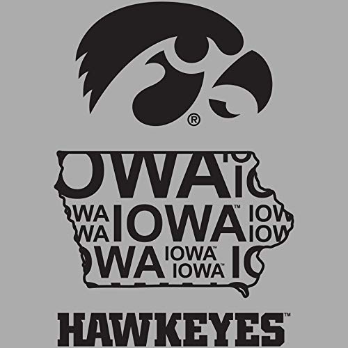 Hawkeye State Outline - Gray