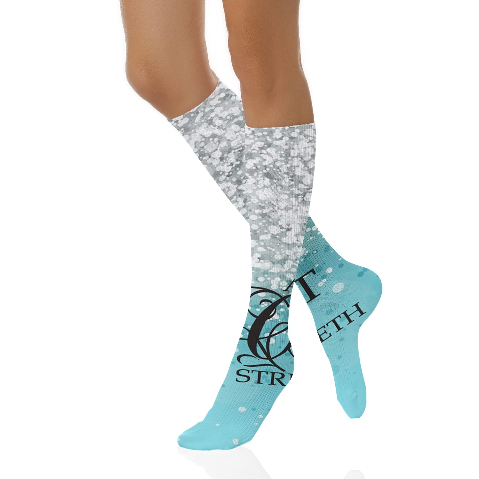 Funny Compression Socks for Women & Men - Winter Warm Socks for Improved Circulation, Running, Athletic & Nurse Work - Perfect for Sports, Travel & Long Shifts
