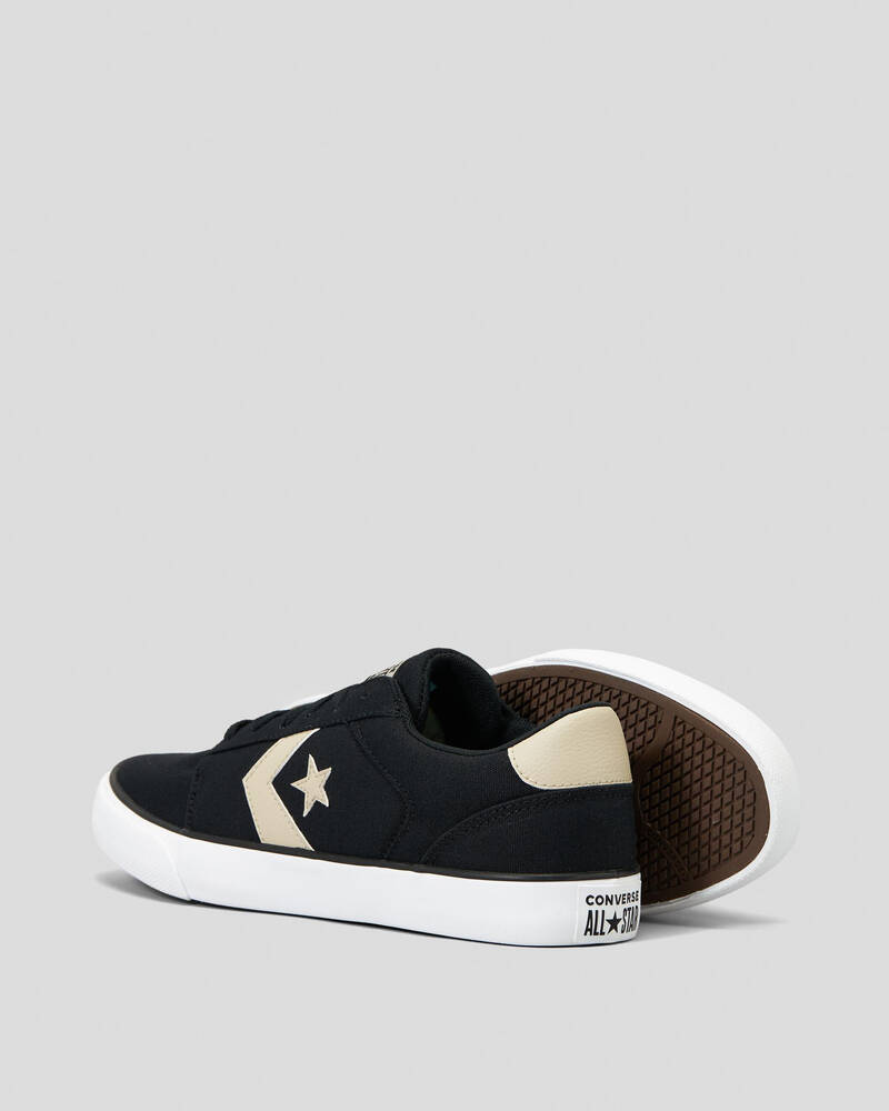 Converse Men's Belmont Low Sneakers - Black/Stone Casual Shoes for Walking, Running & Everyday Wear