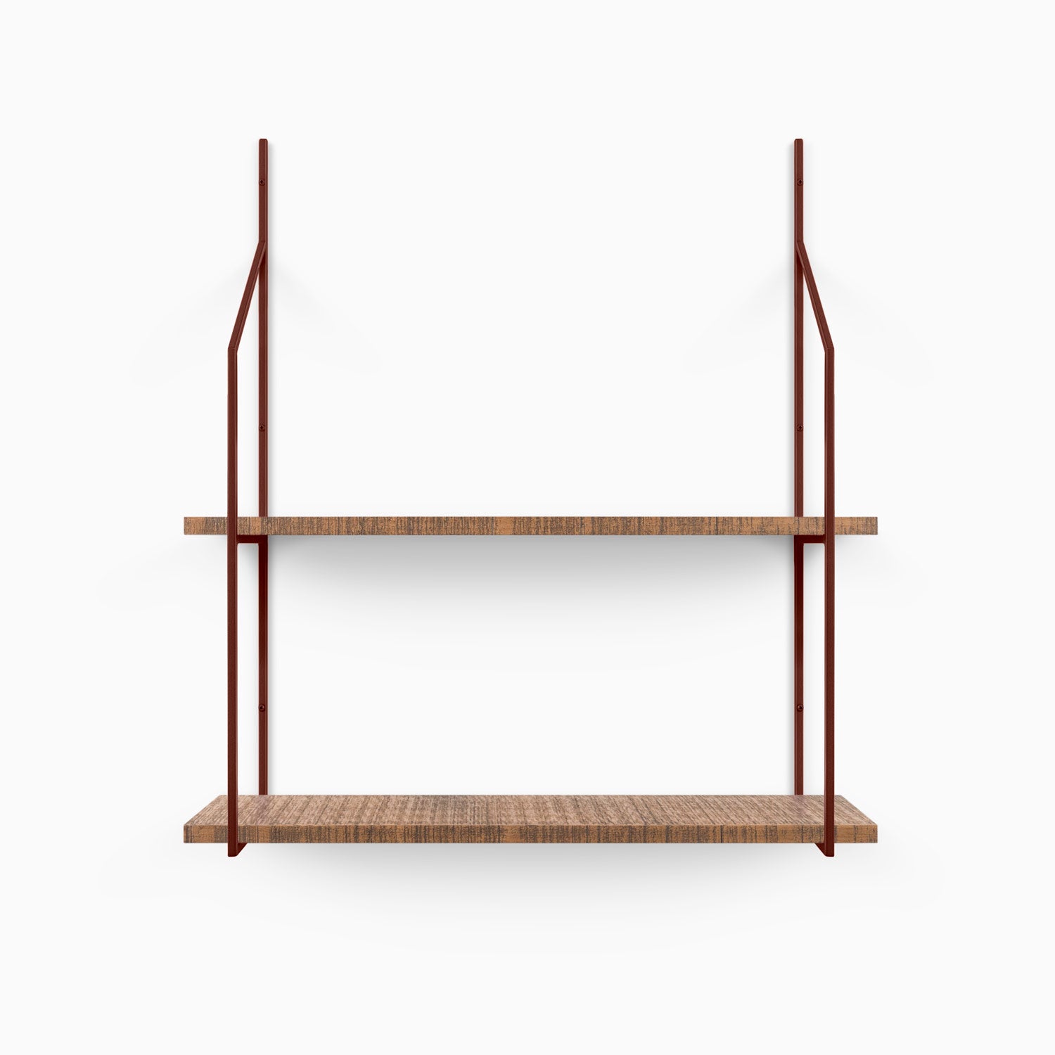 Verne Nutmeg Rustic Tiered Shelf - 2 Tier Wooden Wall Shelf for Home Decor, Kitchen, Bathroom & Living Room Organization | Perfect for Grandparents Gift & Small Space Storage
