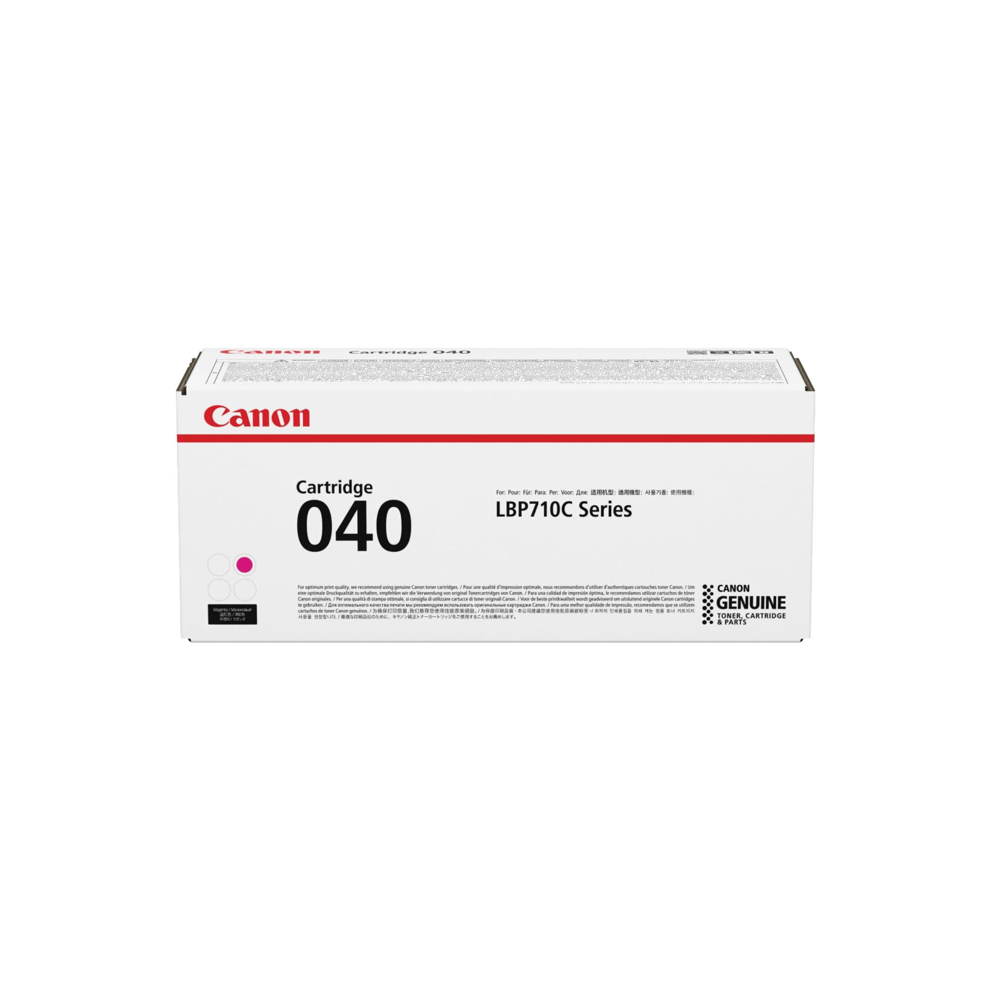 Canon 0456C001 Genuine Magenta Toner Cartridge (1 Pack) - Compatible with Canon Color imageCLASS LBP712Cdn Laser Printer | Ideal for Office Printing, Home Office Use & High-Quality Color Documents