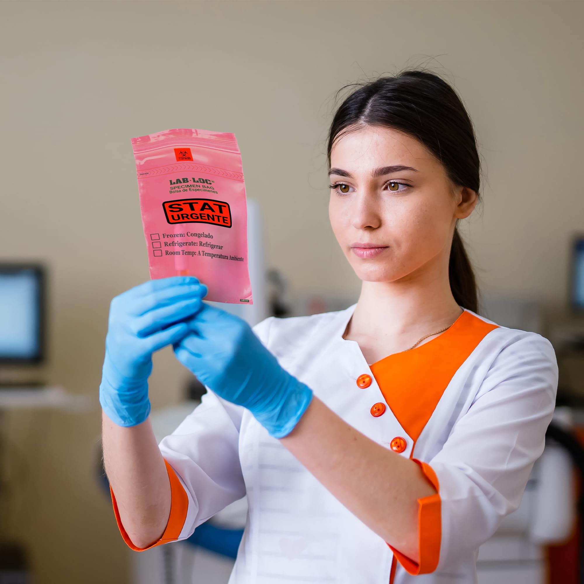 APQ 1000 Pack 6x9 Red Zipper Plastic Specimen Bags - 1.75 mil Low Density Polyethylene for Medical Use | Biohazard Symbol Removable | Ideal for Clinics, Hospitals & First Aid Kits