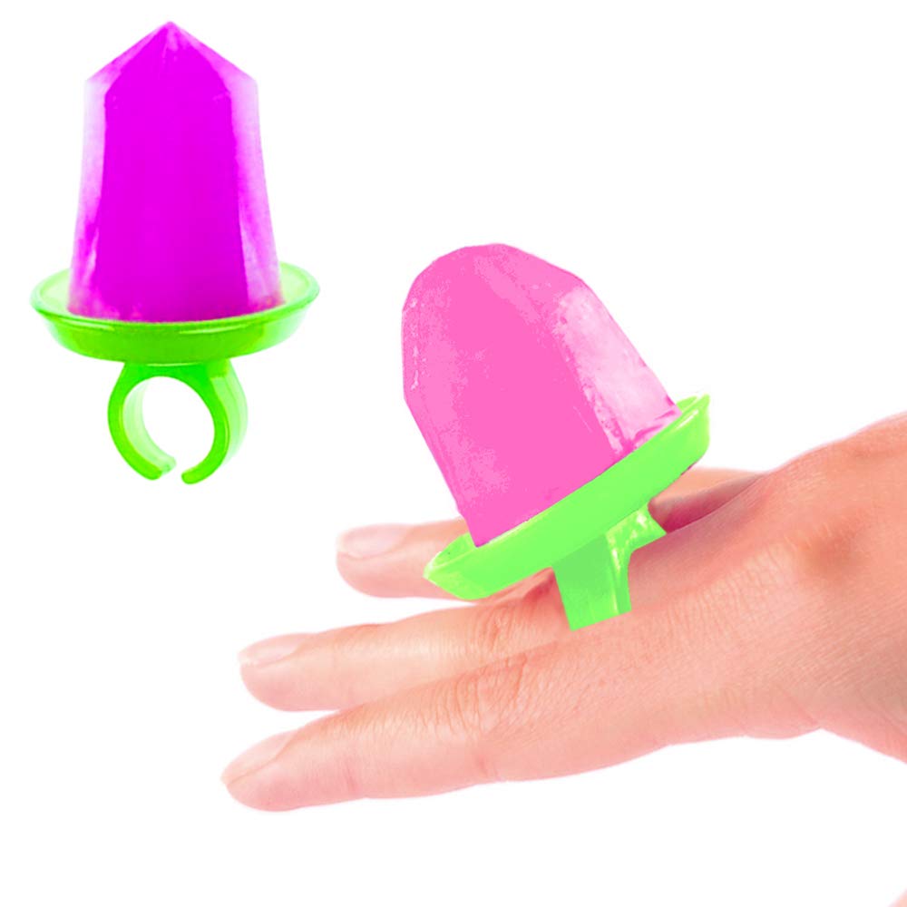 2 Pack Reusable Ice Pop Maker Jewel Ring Popsicle Molds - DIY Frozen Dessert Treats for Kids & Adults - Perfect for Summer Parties, BBQs, and Family Fun