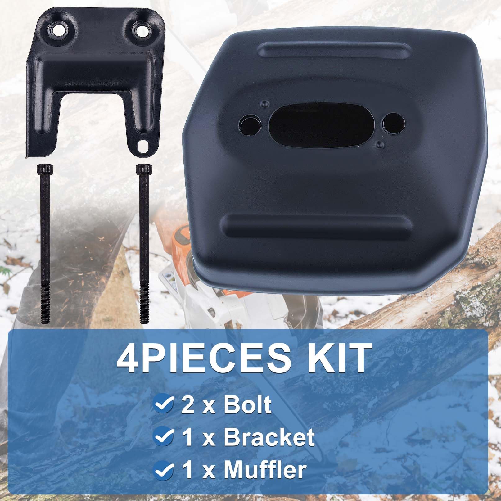 Husqvarna 288 288XP Chainsaw Exhaust Muffler Silencer Support Bracket Bolt Kit - Replacement for 503591501 - Perfect for Chainsaw Maintenance & Repair