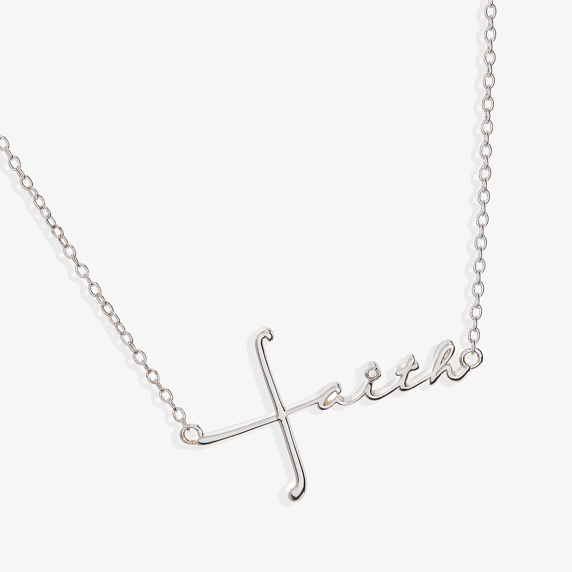 Faith Necklace for Women - Inspirational Religious Jewelry Gift for Baptism, Confirmation & Daily Wear