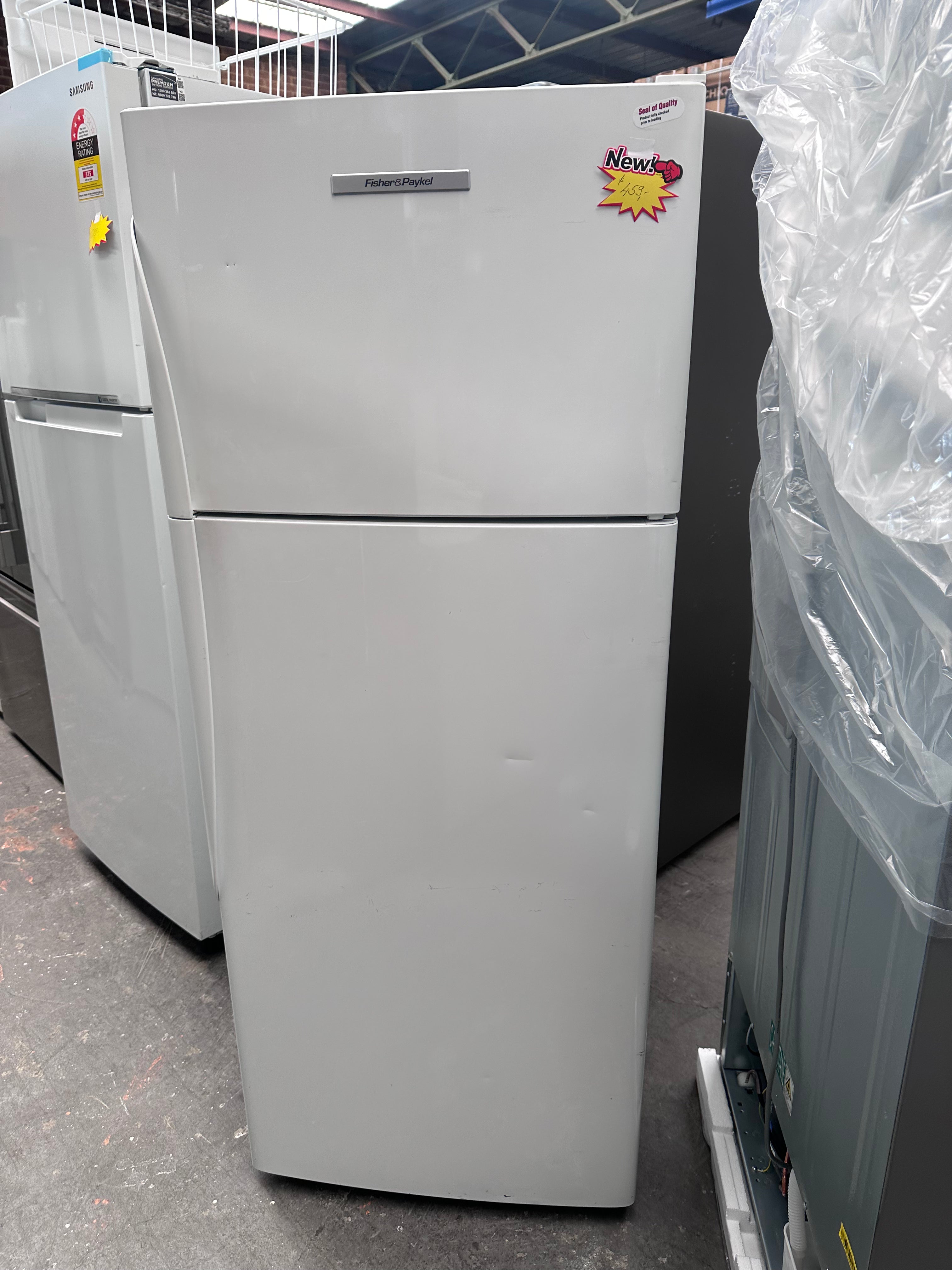 Fisher & Paykel 381L Refrigerator - Energy Efficient French Door Fridge (Certified Refurbished) for Modern Kitchen & Open Plan Living Spaces