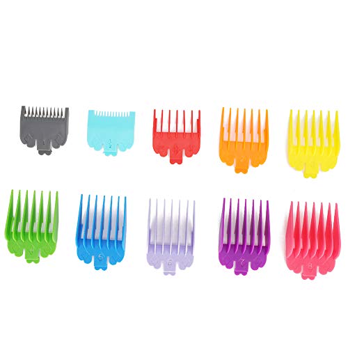 10PCS Hair Clipper Guide Combs - Easy to Install Glossy Teeth for Line Series - Perfect for Barber Shops & Home Haircuts