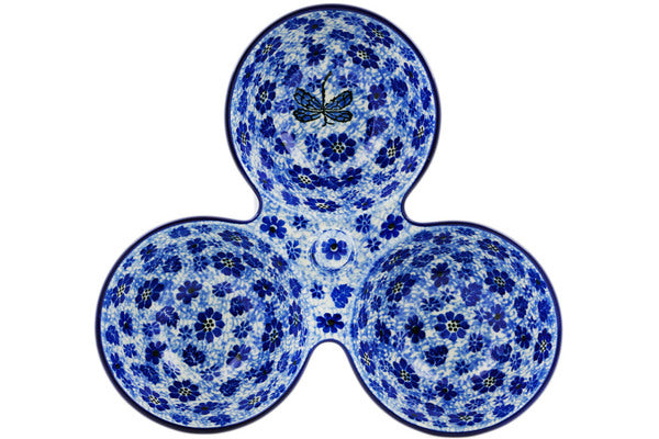 10-Piece Condiment Dish Set with Misty Dragonfly Design - Perfect for Parties, BBQs, and Home Dining Decor