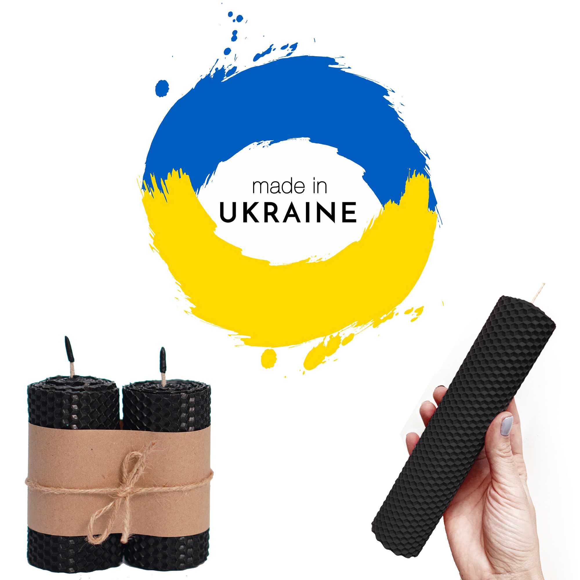 Organic Beeswax Candle Making Kit for Adults & Kids - DIY Black Beeswax Rolling Set with Natural Wax Sheets, Wicks & Tools - Perfect for Home Decor, Gifts, Relaxation & Family Crafting Activities