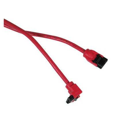 OKGear Red SATA 3.0 6Gbps High-Speed Data Transfer Cable - 28 AWG 70cm Straight to Right Angle Connector for PC, Laptop, SSD, HDD Upgrade & Data Storage Solutions