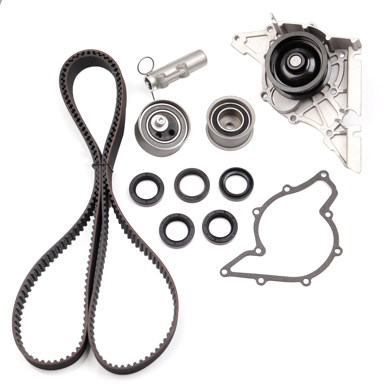 CCIYU Timing Belt & Water Pump Kit TCKWP297 WP297K1A - Compatible with 1998-2001 Audi A4/A4 Quattro, 1998-2005 Audi A6/A6 Quattro & VW Passat - Engine Maintenance & Replacement Parts for Smooth Performance