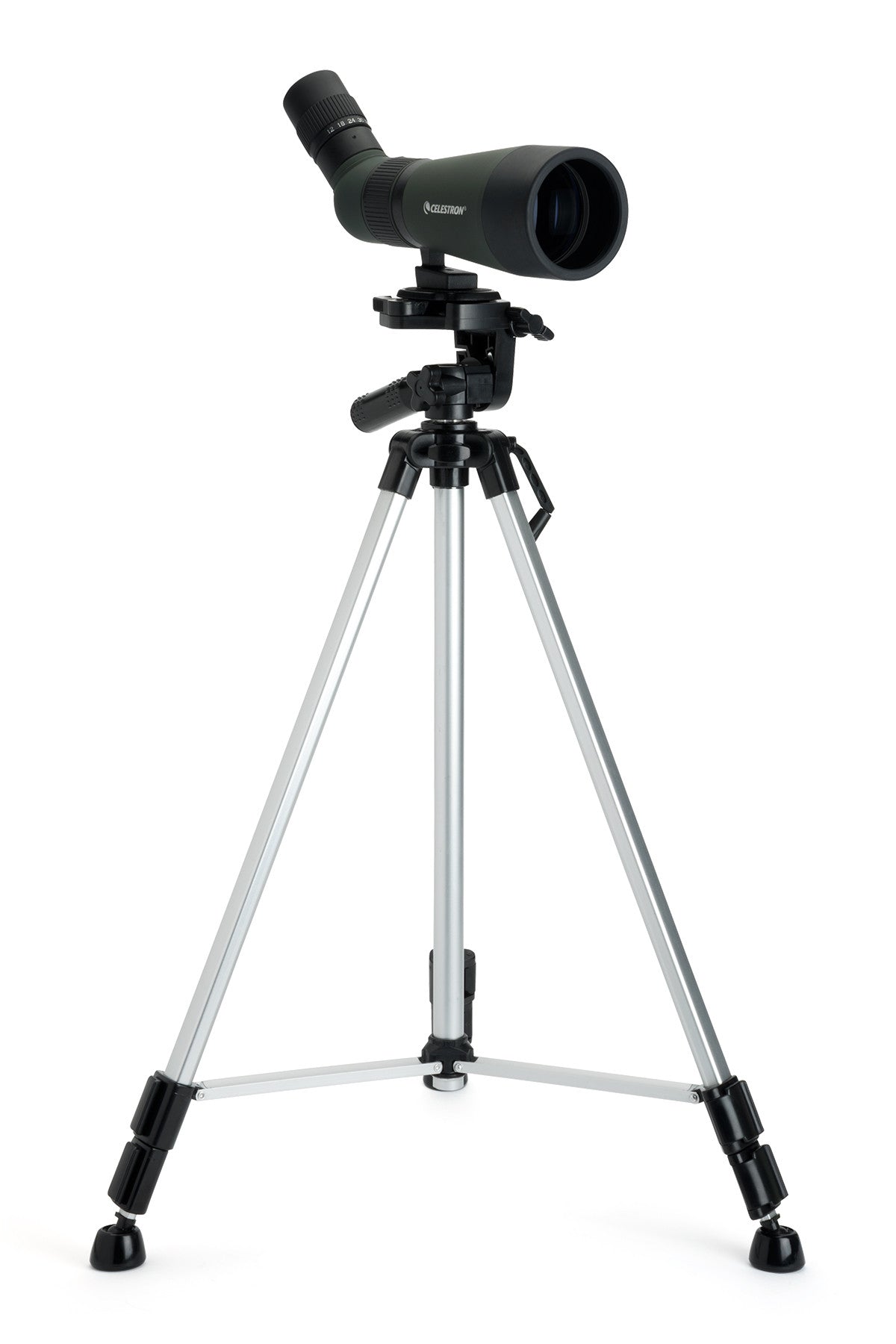 LandScout 12-36x60mm Angled Zoom Spotting Scope with Backpack Kit - Compact & Powerful for Bird Watching, Hunting, and Outdoor Adventures