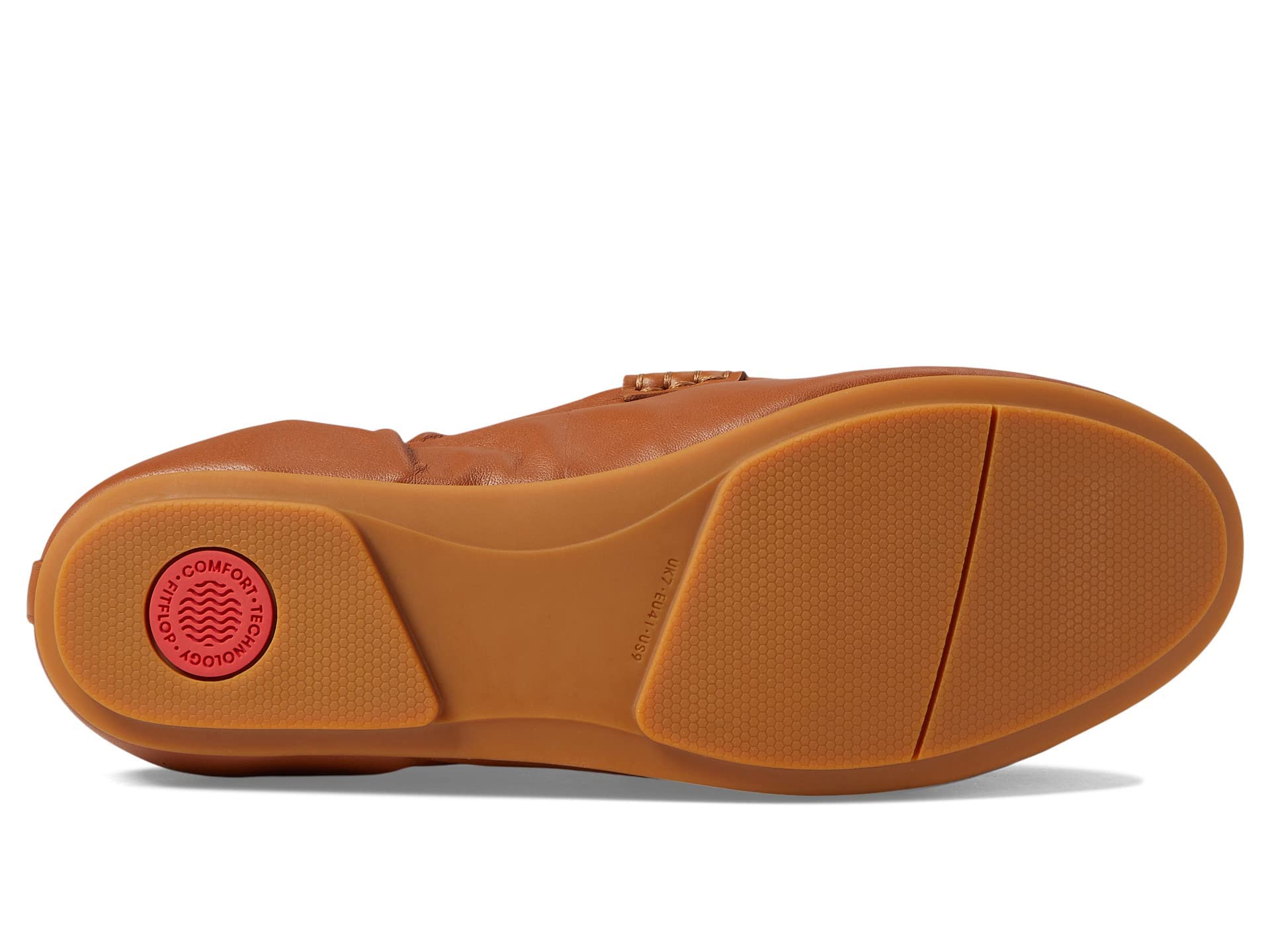 FitFlop Allegro Leather Penny Loafers for Women - Comfortable Slip-On Shoes with Arch Support - Perfect for Work, Travel & Everyday Wear