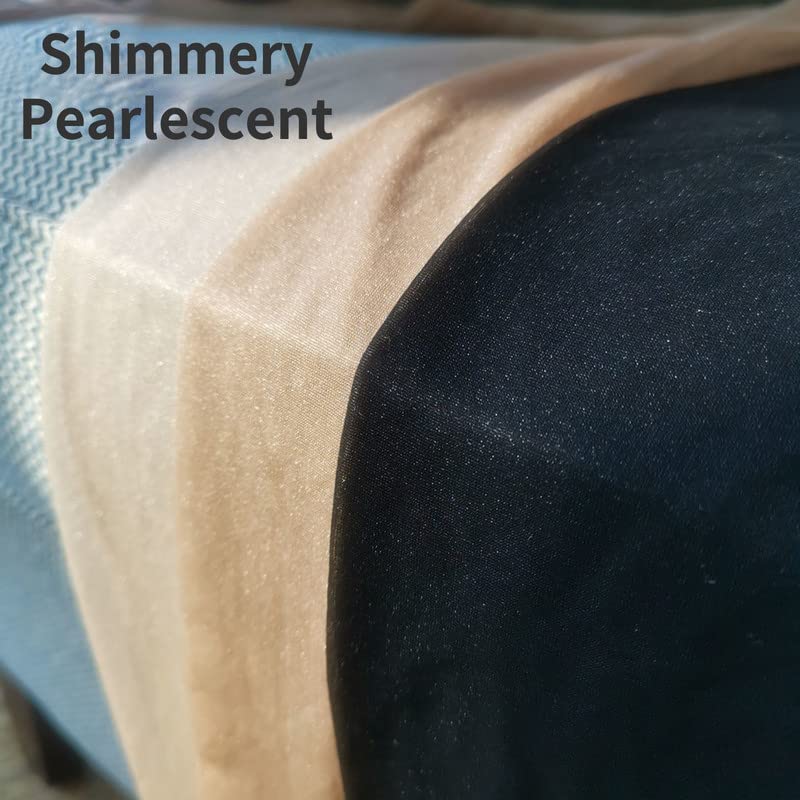 Verdancy Plus Size Women’s Sheer Crotchless Pantyhose - Shimmery Stockings for 264lbs, Footed High Waist Tights - Perfect for Date Nights, Boudoir Photography & Sensual Occasions