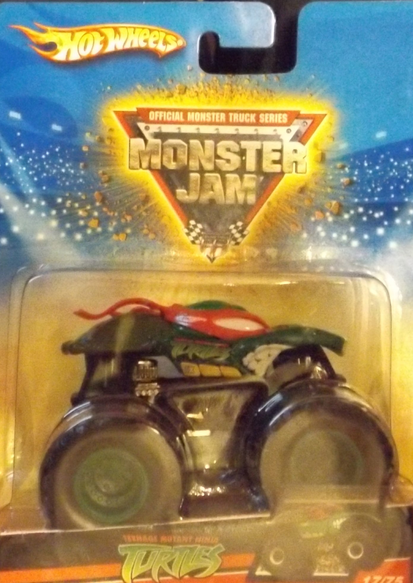Hot Wheels Monster Jam Teenage Mutant Ninja Turtles Die-Cast Truck Toy - 1:64 Scale Collectible (17/75) for Kids & Adults - Perfect for Play, Display & Gift Giving