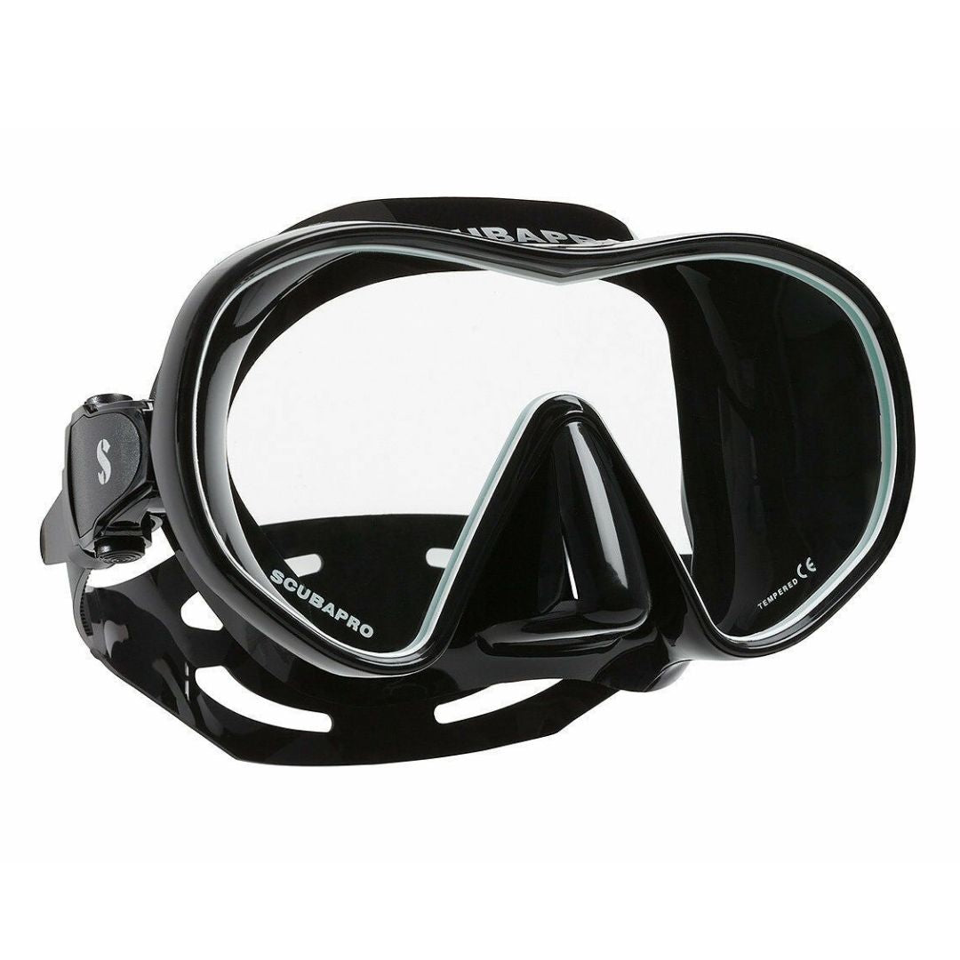 Scubapro Solo Dive Mask - Premium Snorkeling & Scuba Diving Gear for Clear Underwater Vision - Perfect for Ocean Adventures, Pool Training & Water Sports